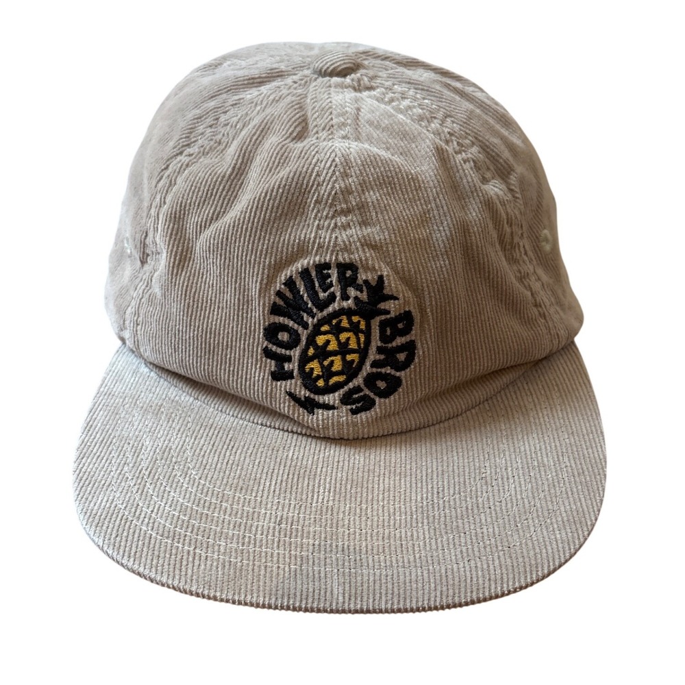 Howler Bros Hat Mens Tan Corduroy Pineapple Embroidered Strapback SIZE OSFM
